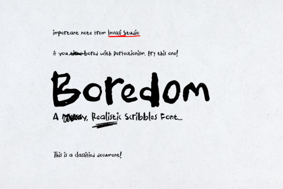 Boredom Font: Injecting Quirky Character into Your Designs