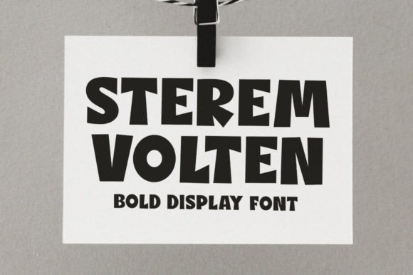 Discover Sterem Volten: A Bold Display Typeface for Modern Creators