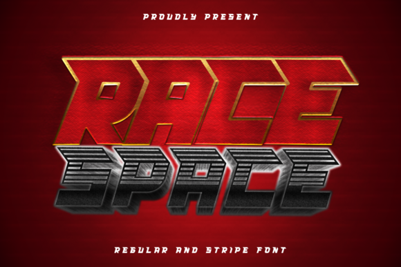 Race Space: A Bold Display Font for Impactful Designs