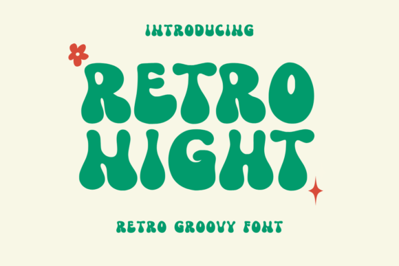 Retro Night: A Joyful Display Font for Creative Projects