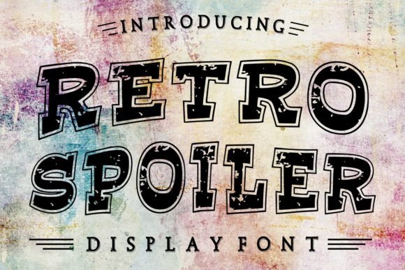 Unleash Creative Edge with the Retro Spoiler Typeface